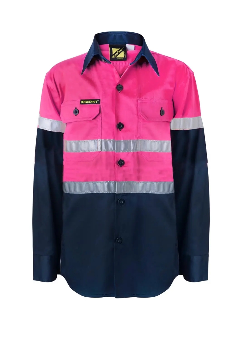 Picture of WorkCraft, Kids Two Tone L/S Shirt